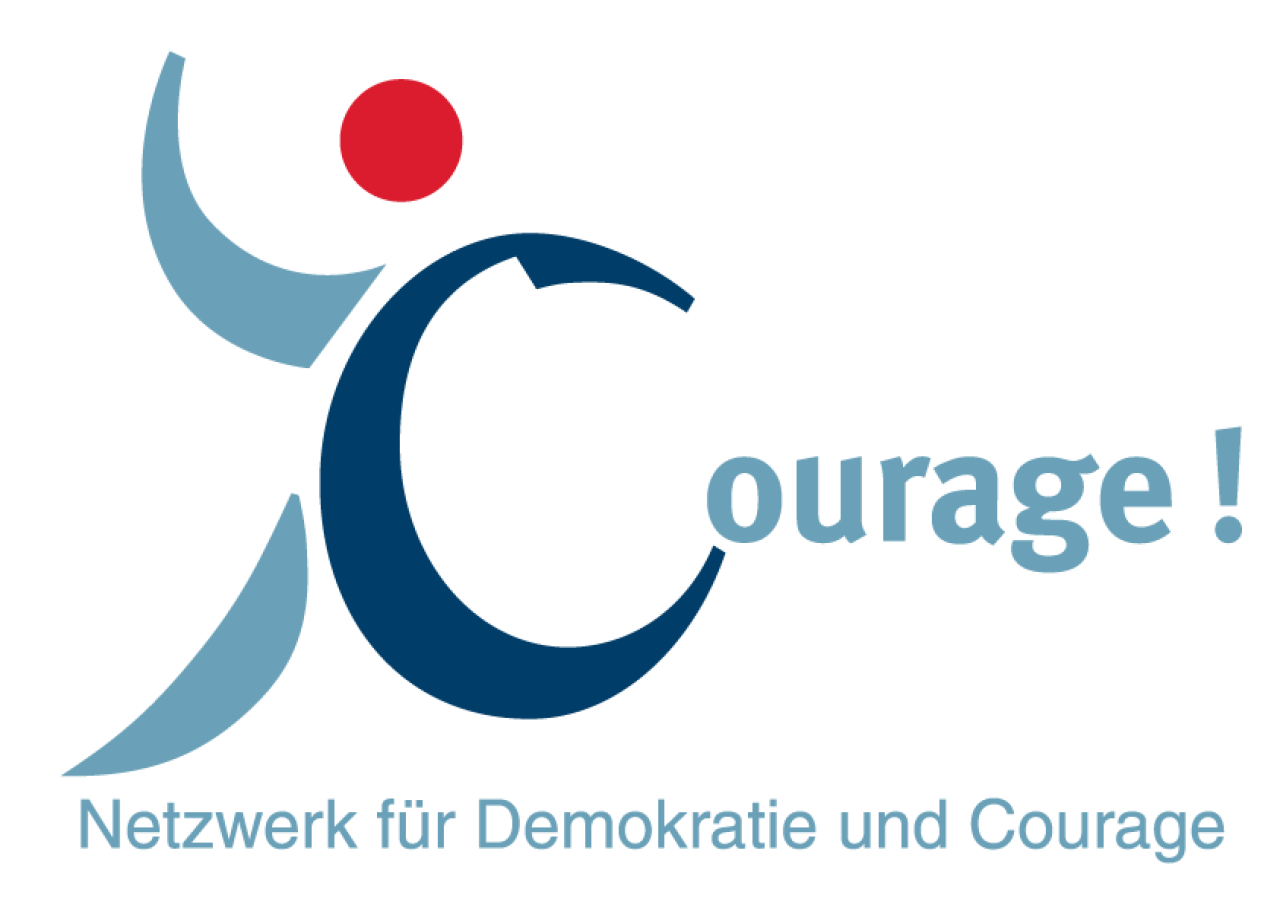 Logo Courage! Netzwerk für Demokratie und Courage.